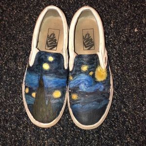 starry night vans shoes